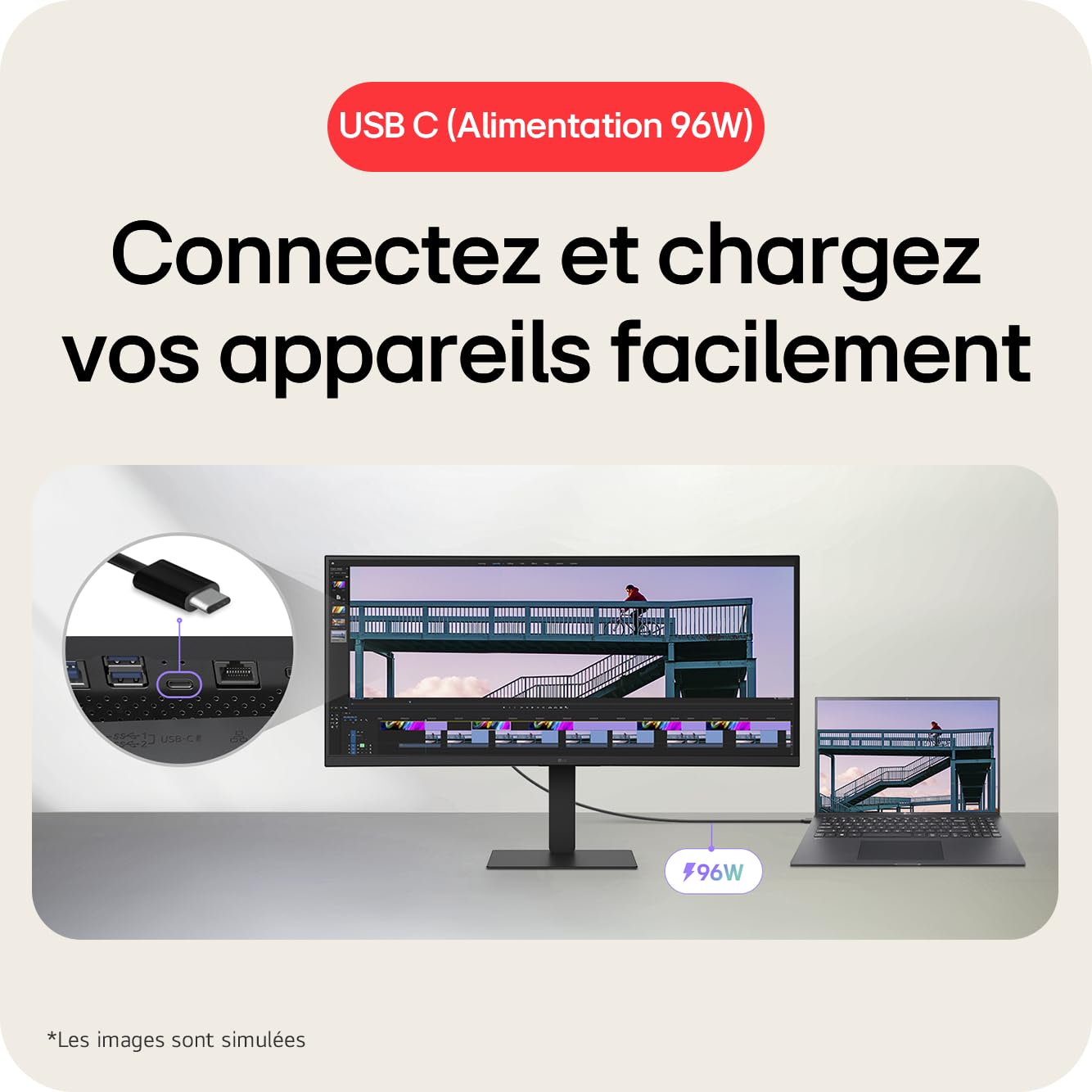 34" Curvo IPS 3440x1440 USB-C 96W RJ45