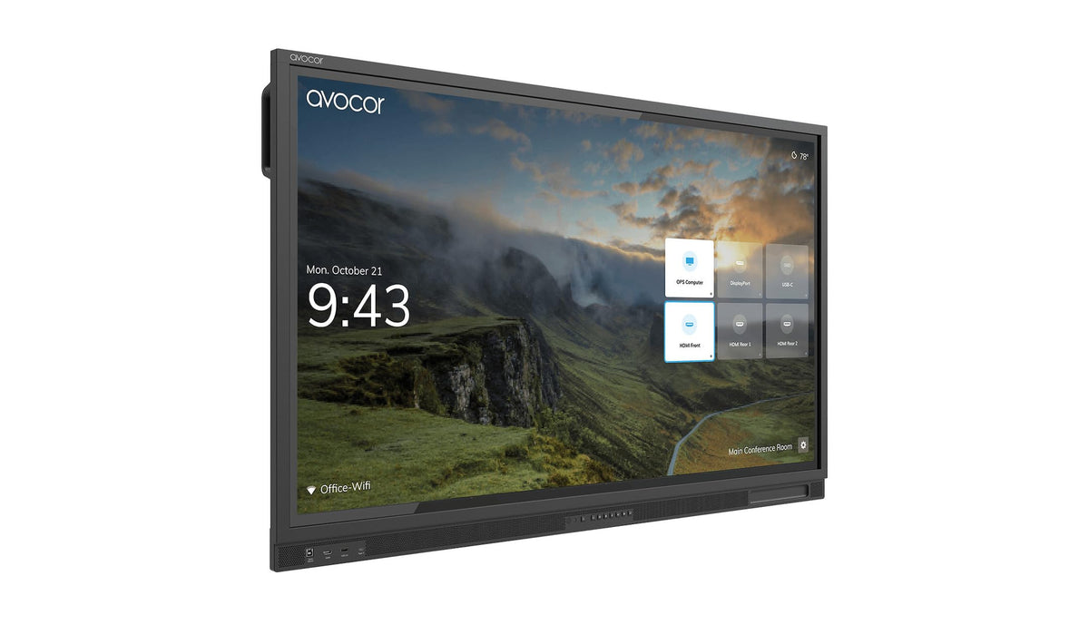 Avocor E-series 75" 4K LED touch display