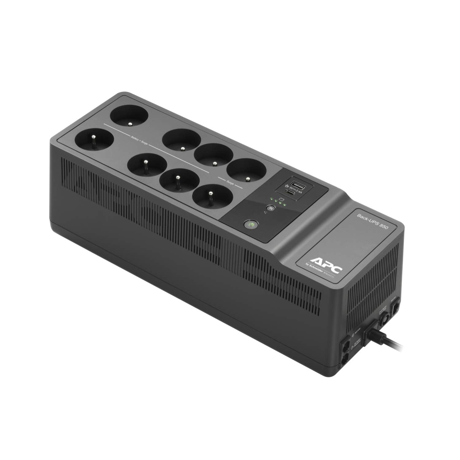 APC Back-UPS BE850G2-FR UPS AC 220/230V 520Watt 850VA USB output connectors 8 Black