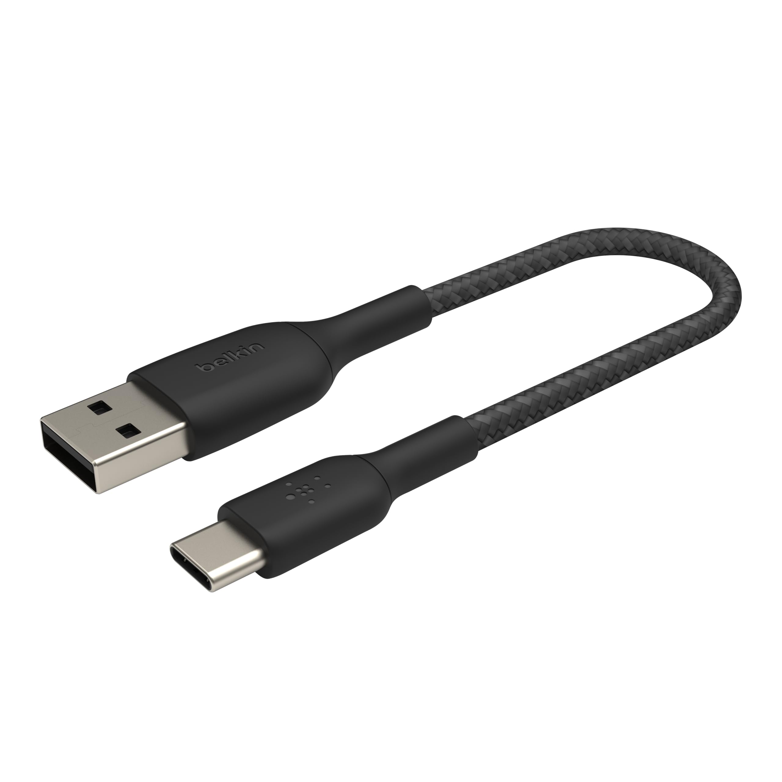 BELKIN BOOST CHARGE USB-A to USB-C Cable Braided 0.15M Black