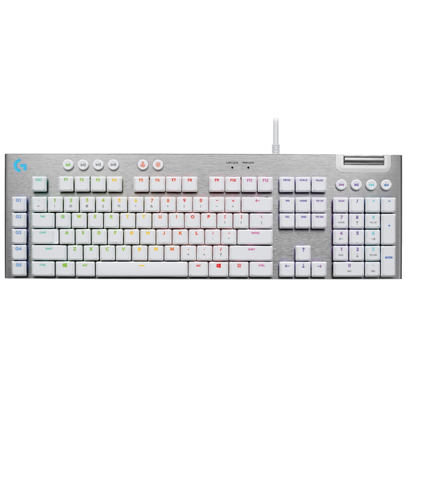 LOGITECH G815 LIGHTSPEED RGB Mechanical Gaming Keyboard – GL Tactile - WHITE - (FRA) - CENTRAL