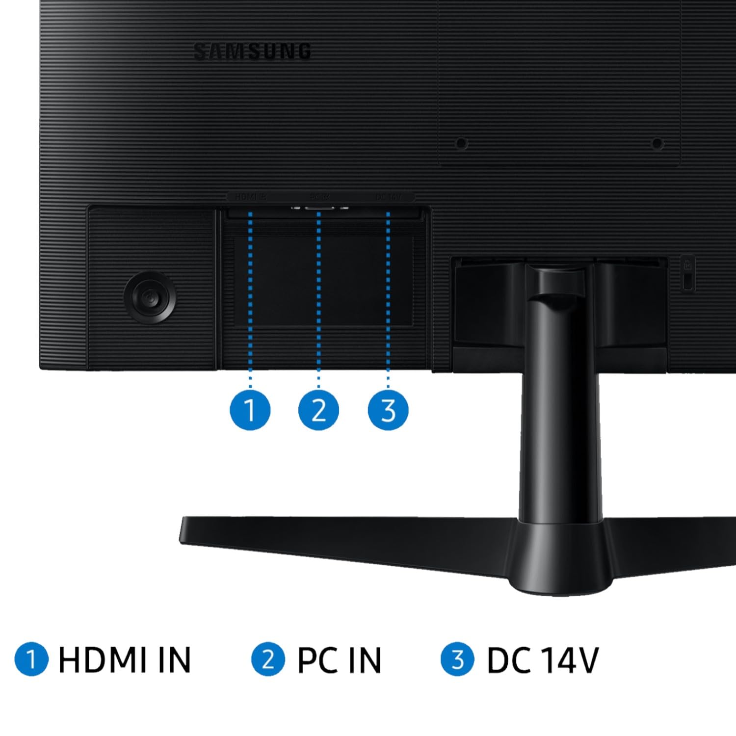 SAMSUNG S24F330EAU Ecran LED - 24" - 1920 x 1080 Full HD @ 100 Hz - VA - 250 cd/m² - 3000:1 - 5 ms - HDMI, VGA - noir
