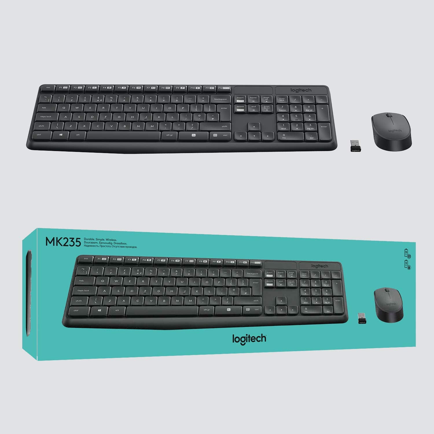 Clavier et souris sans fil Logitech MK235