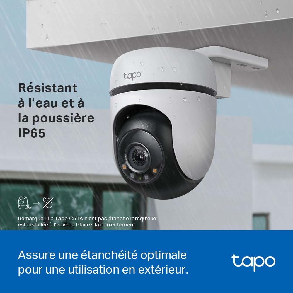 TP-LINK Outdoor Pan/Tilt Security WiFi Camera 2K Resolution-With The Resolution of 2304x1296px
