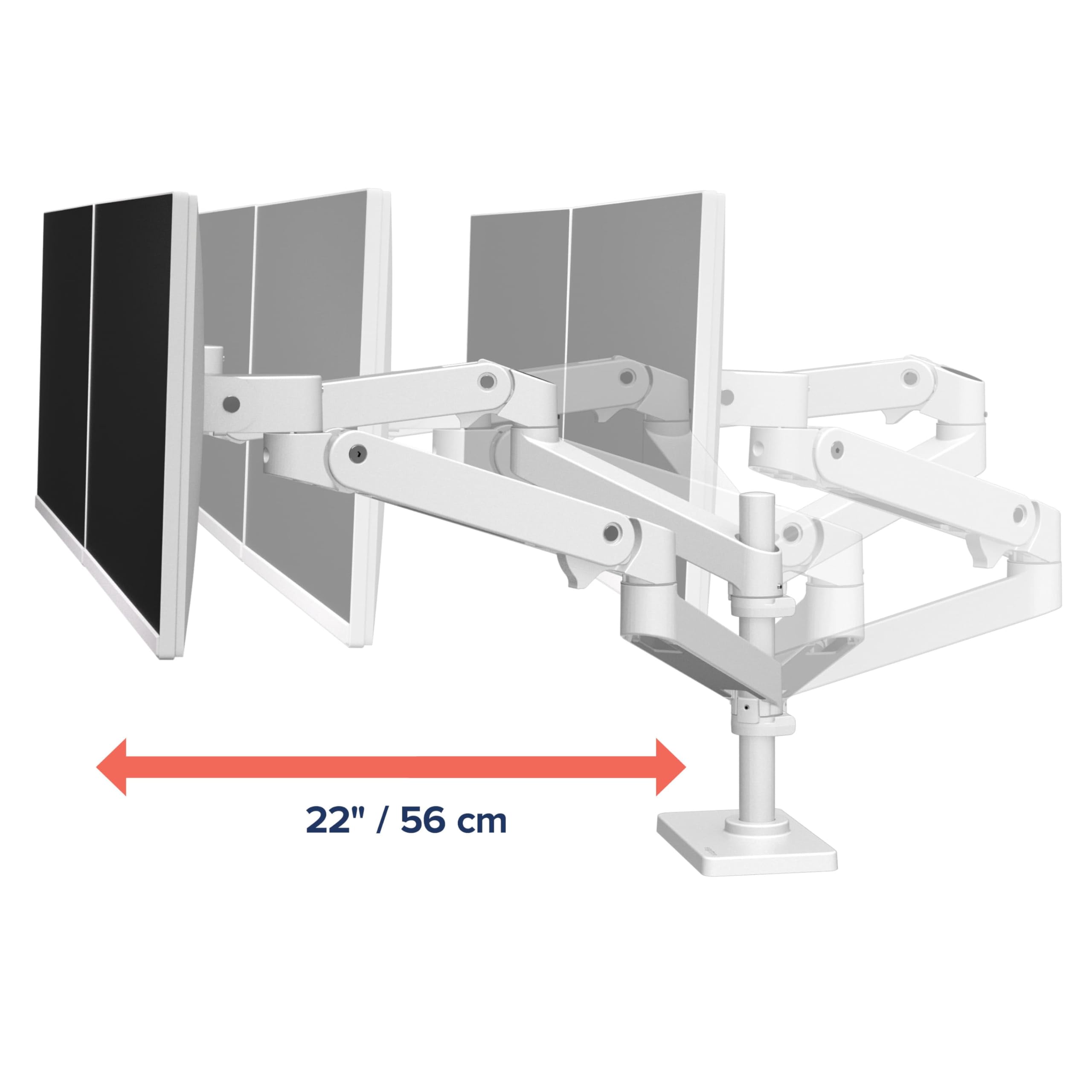 LX PRO ARM DUAL DISPLAY STACKING