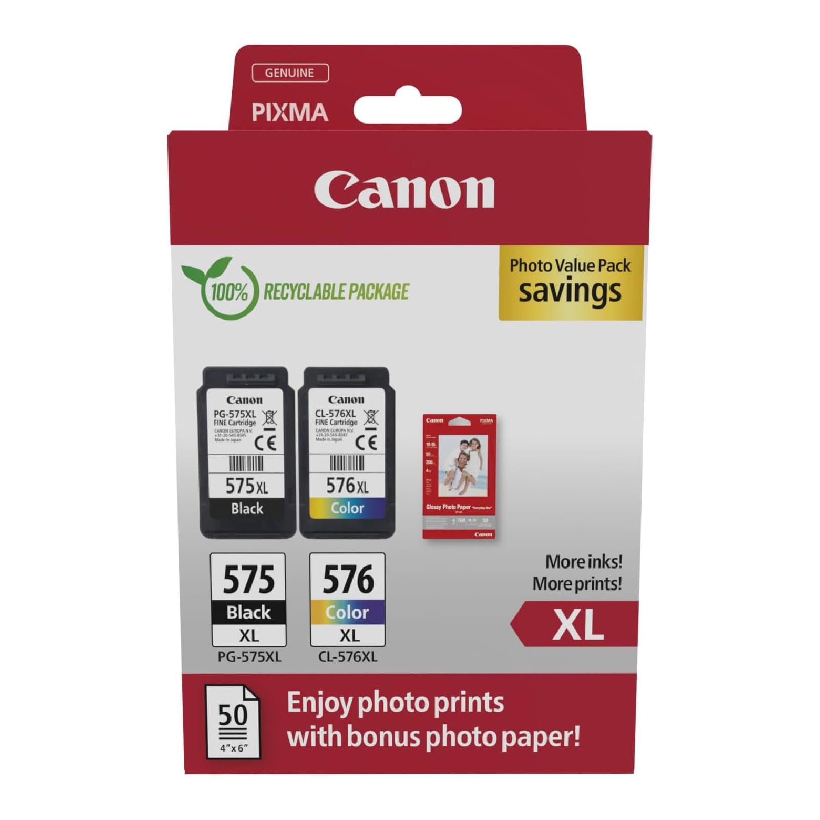 CANON PG-575XL /CL-576XL Ink Cartridge PVP