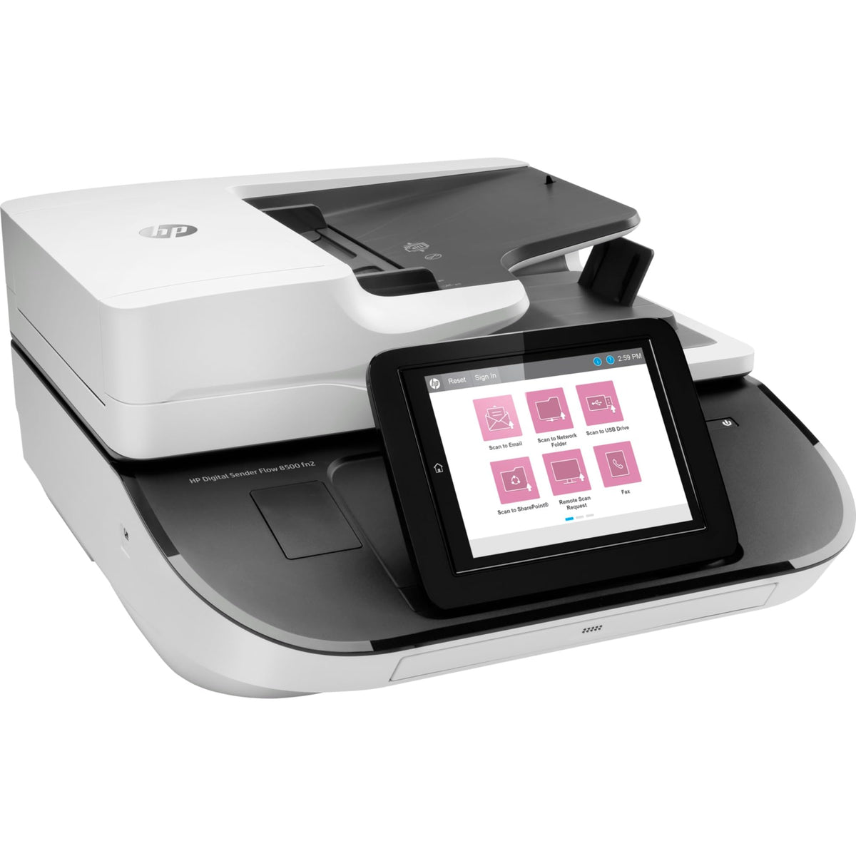 HP Digital Sender Flow 8500fn2 Document scanner CIS Duplex 216x864mm 600dpix600dpi 92ppm ADF 150sheets 10000scans USB LAN