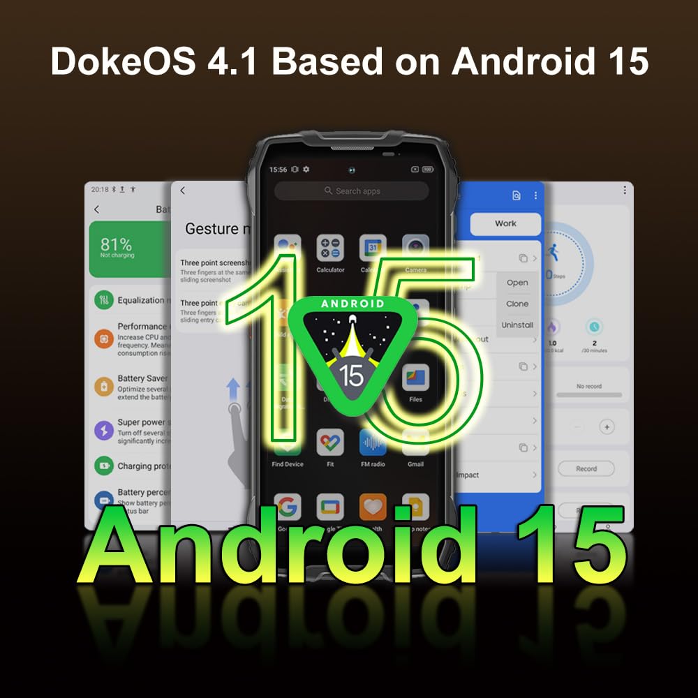 Blackview BL7000 (Doke IA - 5G - Écran 6.78'' - 256 Go, 8 Go RAM) Noir