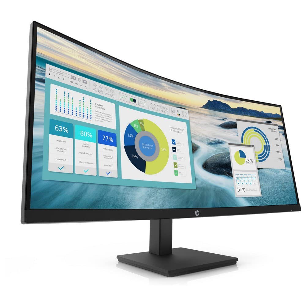 HP Écran incurvé P34hc G4 WQHD 34p WQHD 3440x1440 HDMI USB-C USB port USB hub DisplayPort 3/3/0