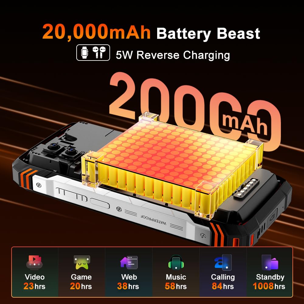 Blackview Xplore 1 (5G - 6.78'' - 256 Go, 12 Go RAM - 20000mAh) Noir