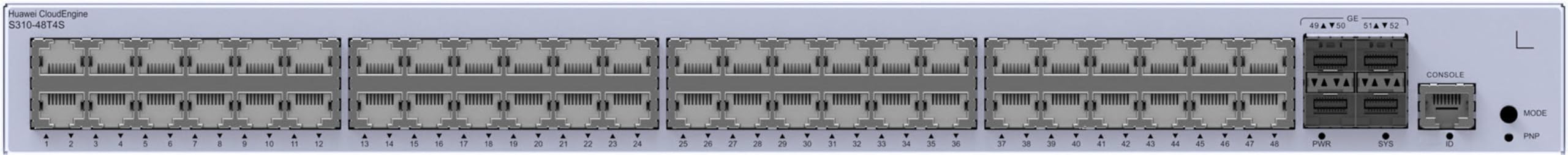 Huawei Switch S310-48T4S (48*GE ports, 4*GE SFP ports, AC power)