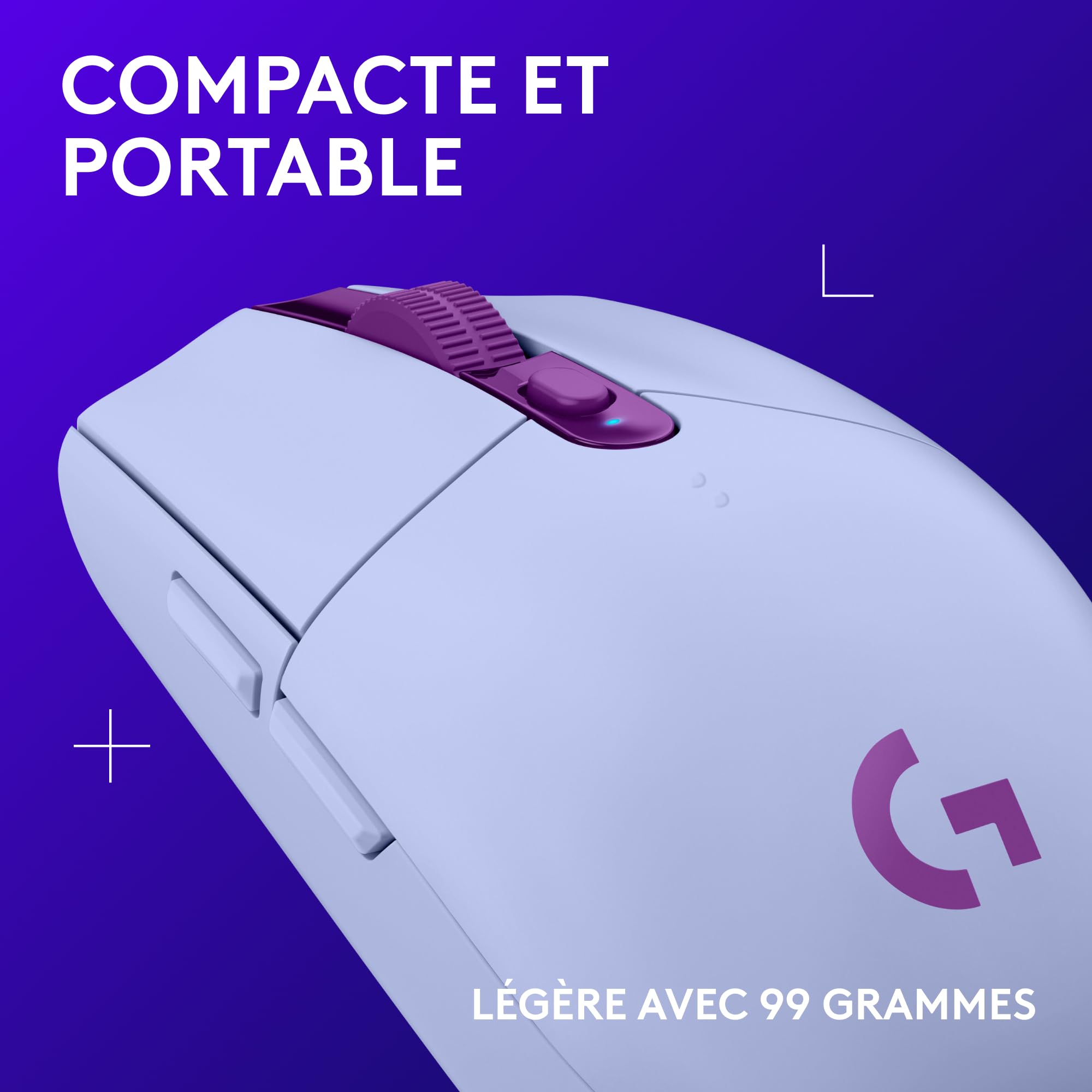 LOGITECH G305 LIGHTSPEED Wireless Gaming Mouse - LILAC - EWR2