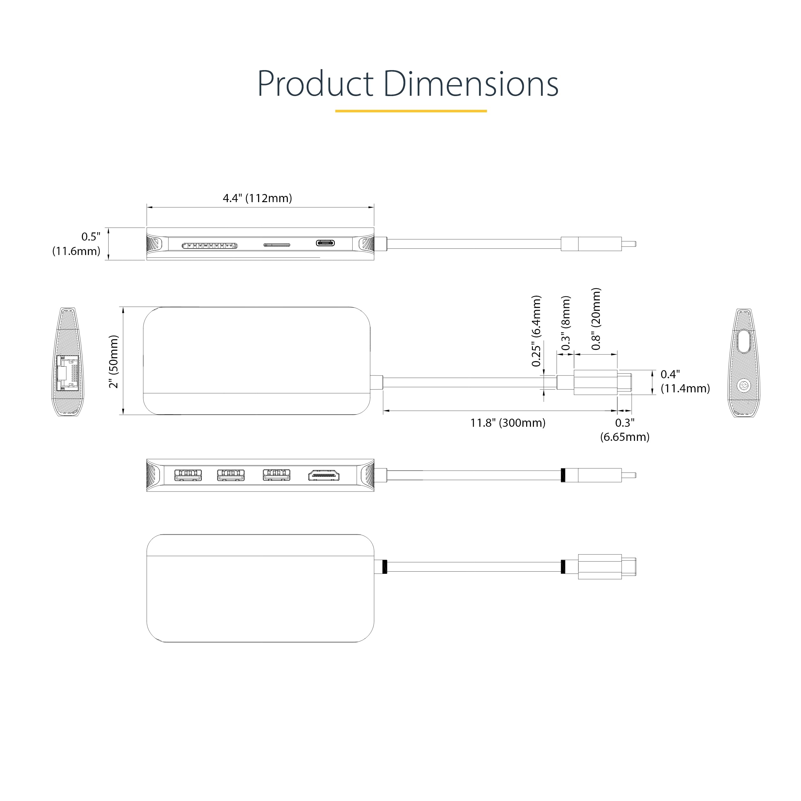 USB C Multiport Adpt 4K 60Hz HDMI PD