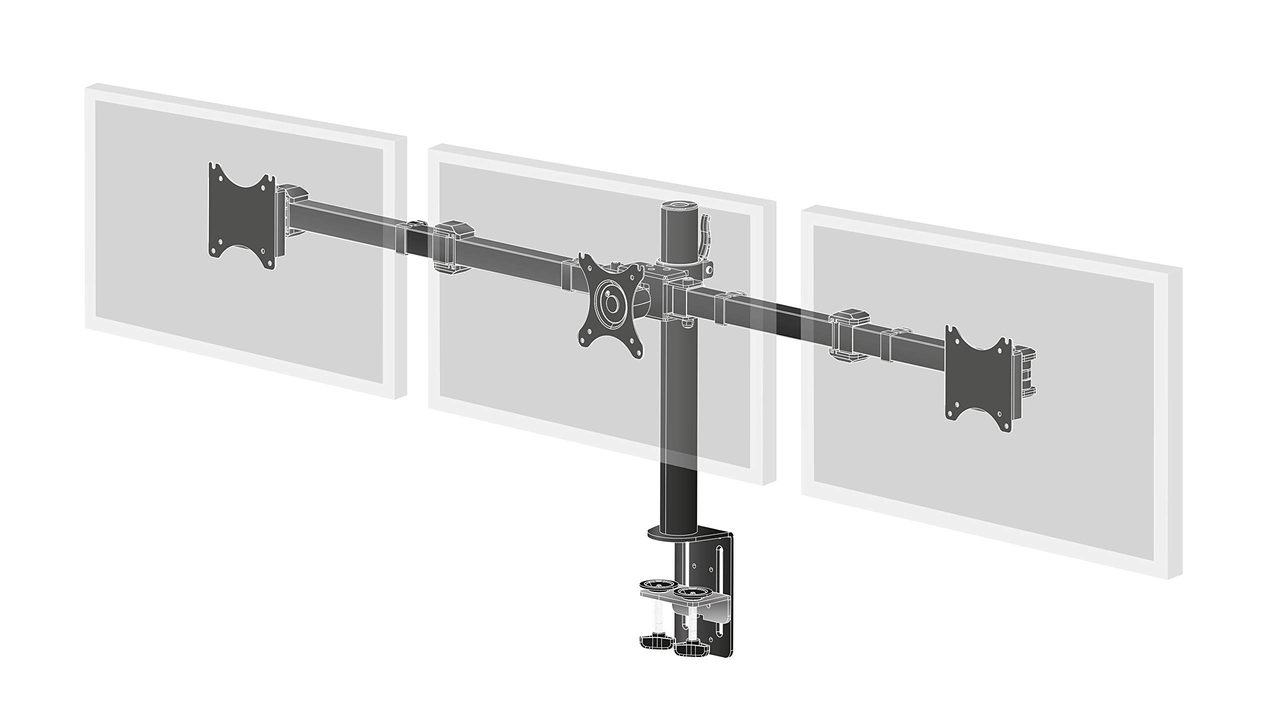 Desk Mount 10~27" VESA 75x75/100x100mm