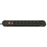 LINDY Mains 8 way gang socket with on/off Switch 3500W with overvoltage protection