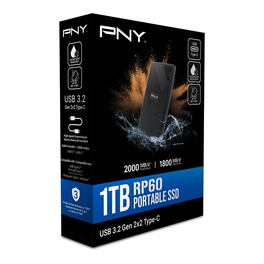RP60 USB 3.2 Gen 2x2 Portable SSD 1Tb
