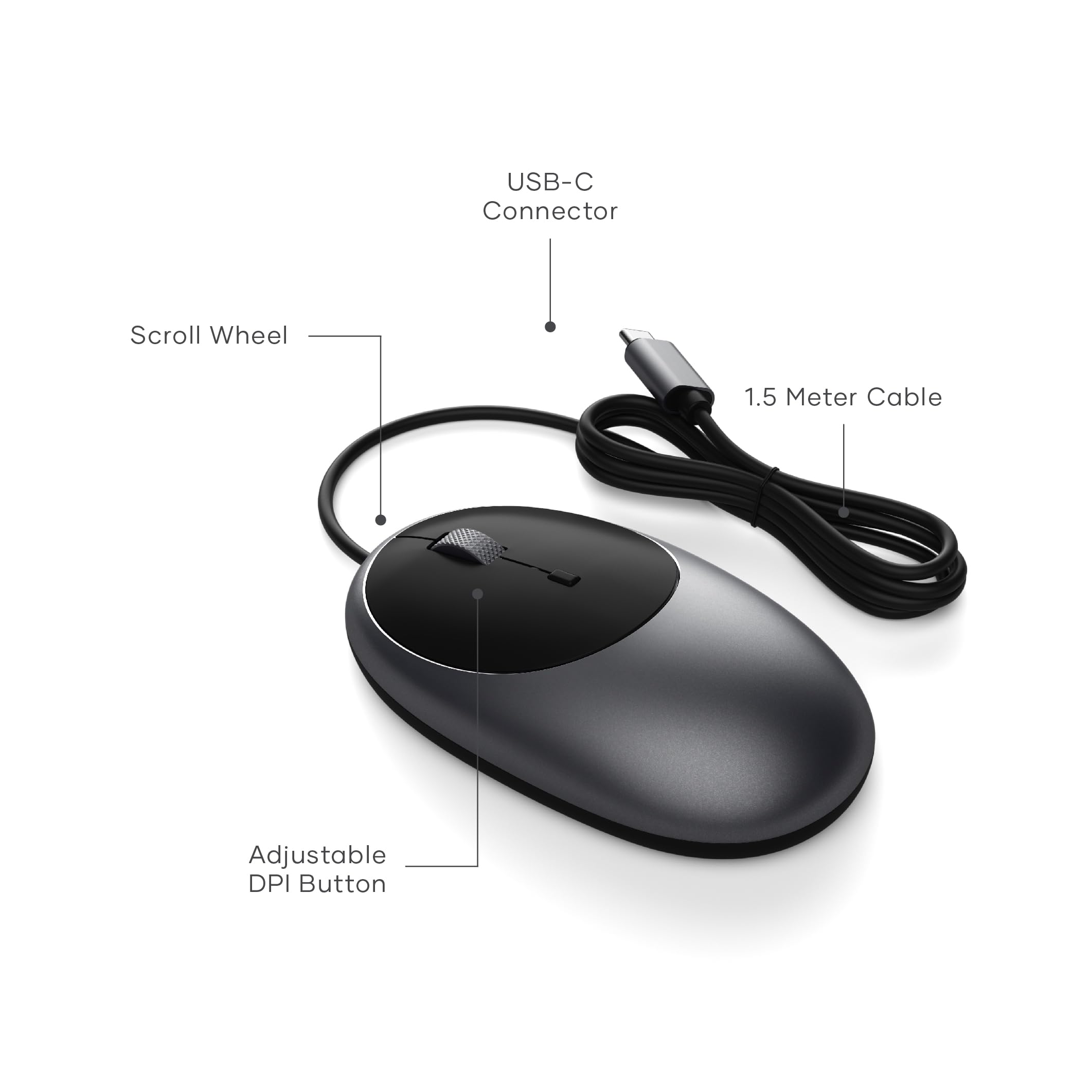SATECHI WIRED MOUSE C1 USB-C