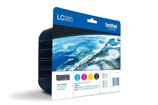 Pack cartouche BROTHER LC985VALBP - Noir + 3 couleurs