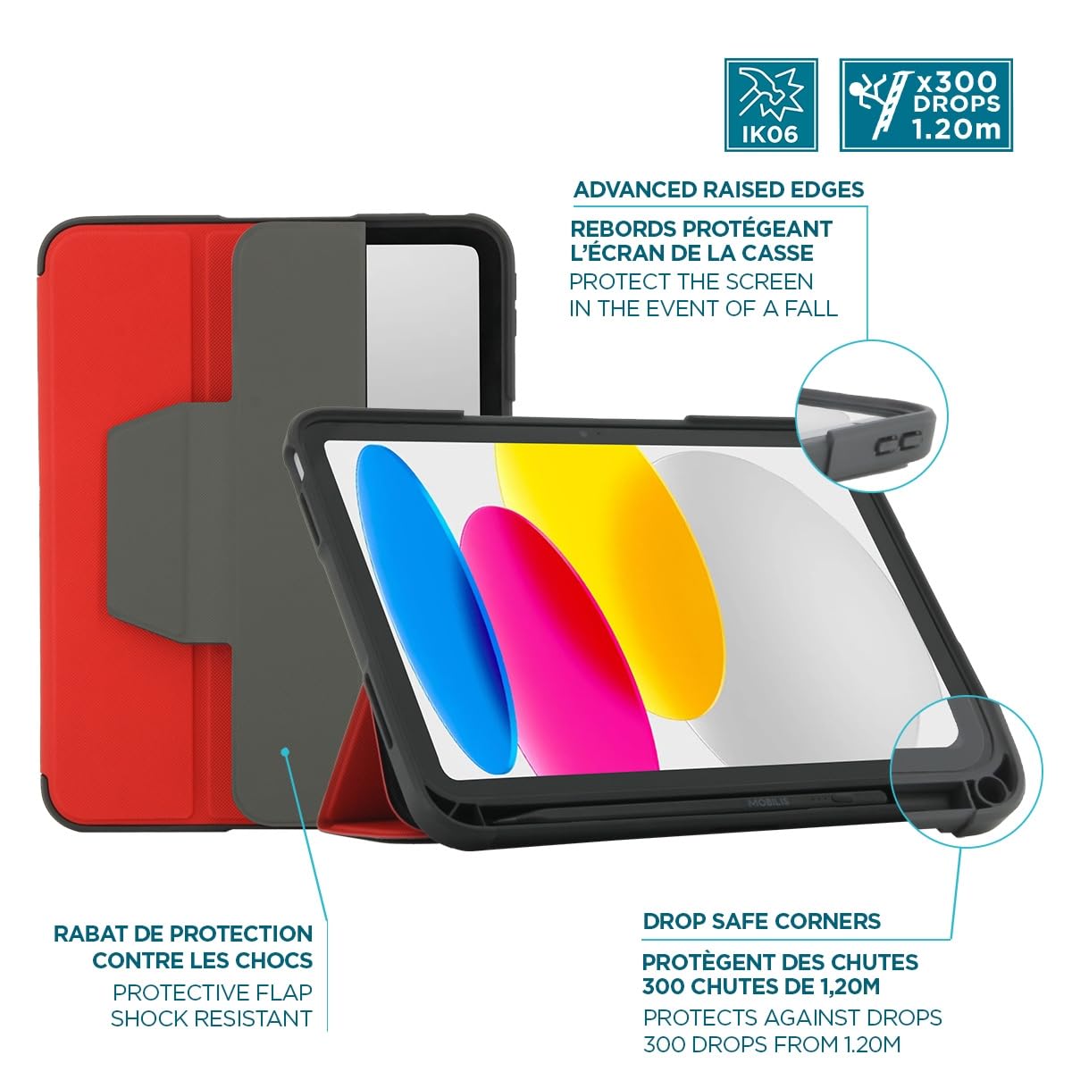 Ultra Rugged Case for iPad 11'' 2025 red