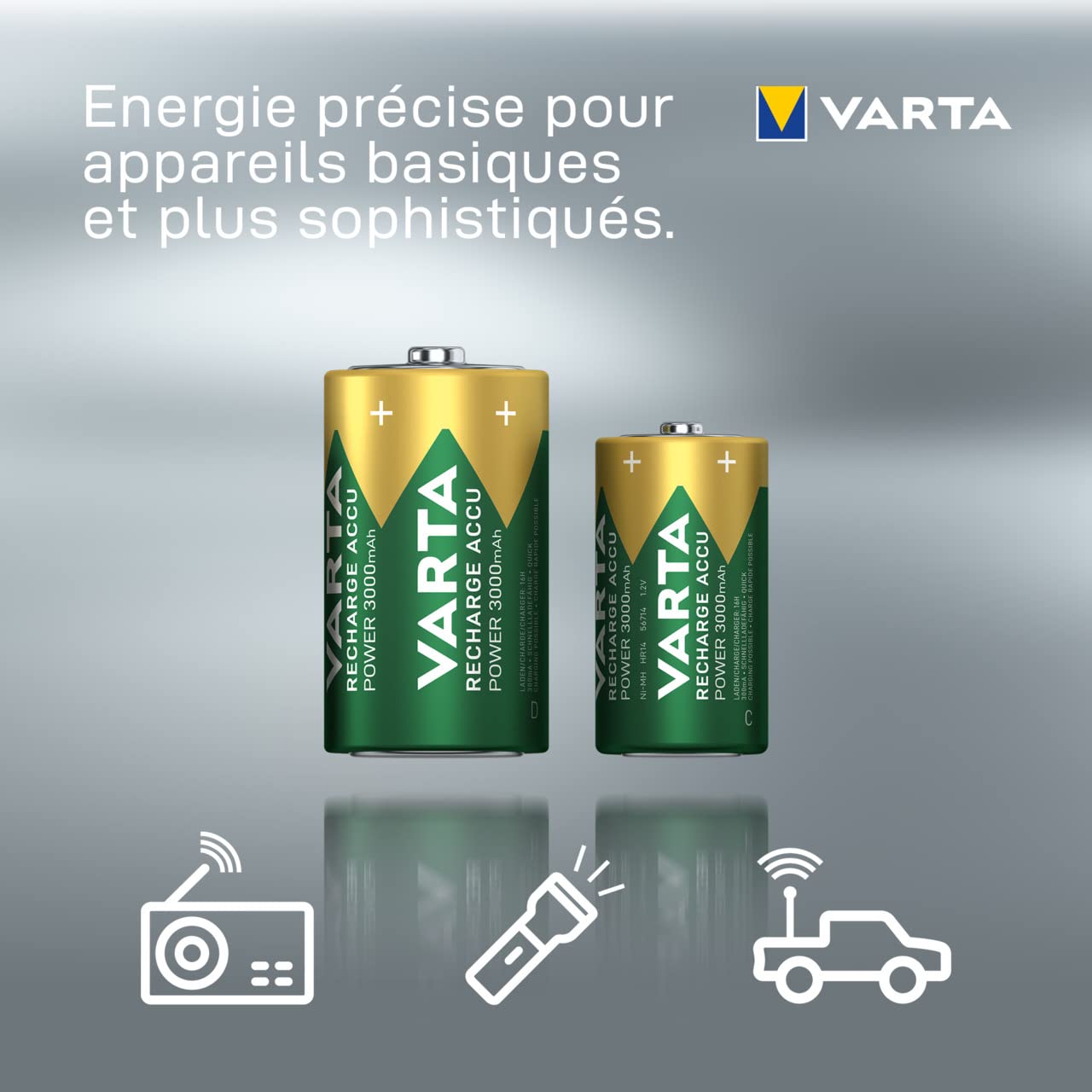 VARTA Batteries 56720101402 HR20 / D blister de 2