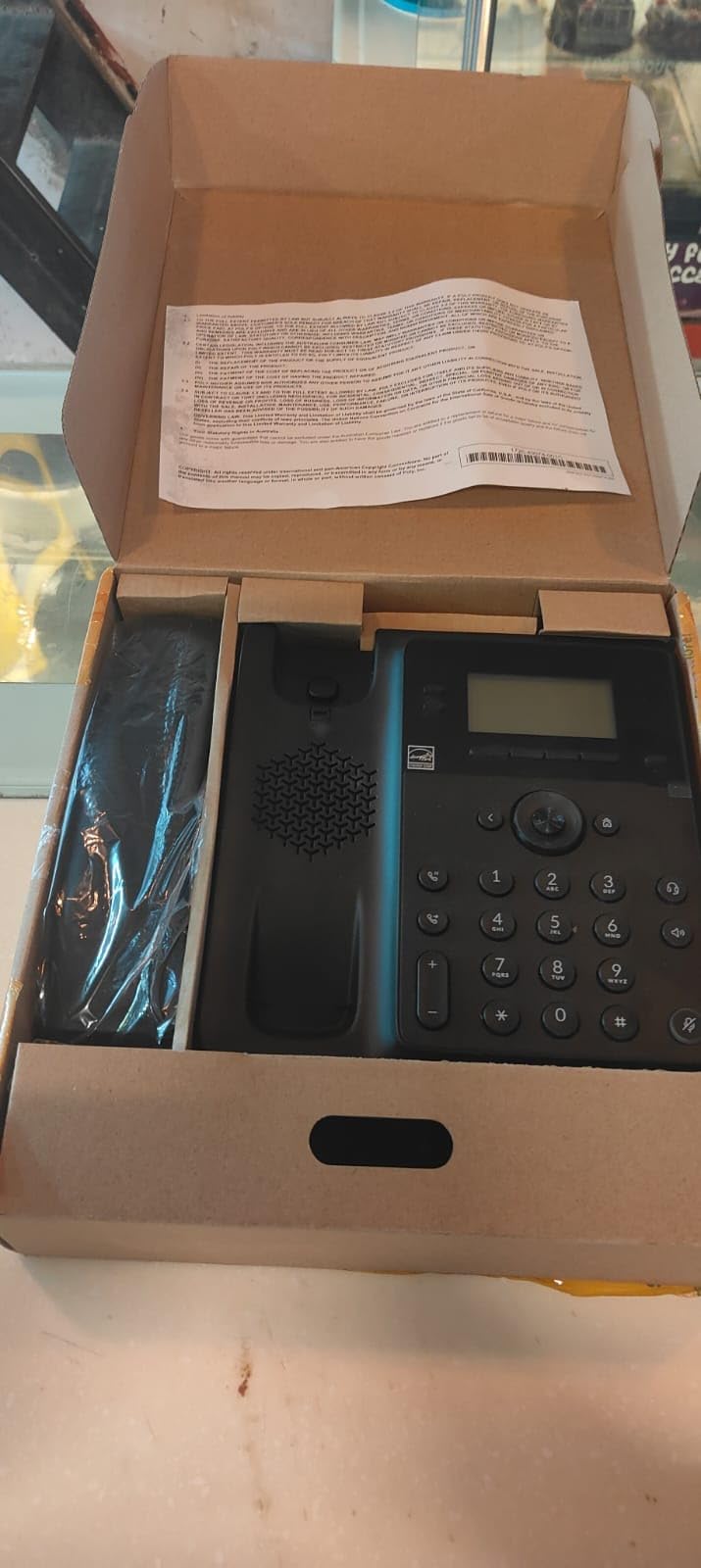 HP Poly Edge B20 IP Phone and PoE-enabled téléphone fixe Noir 2 lignes LCD