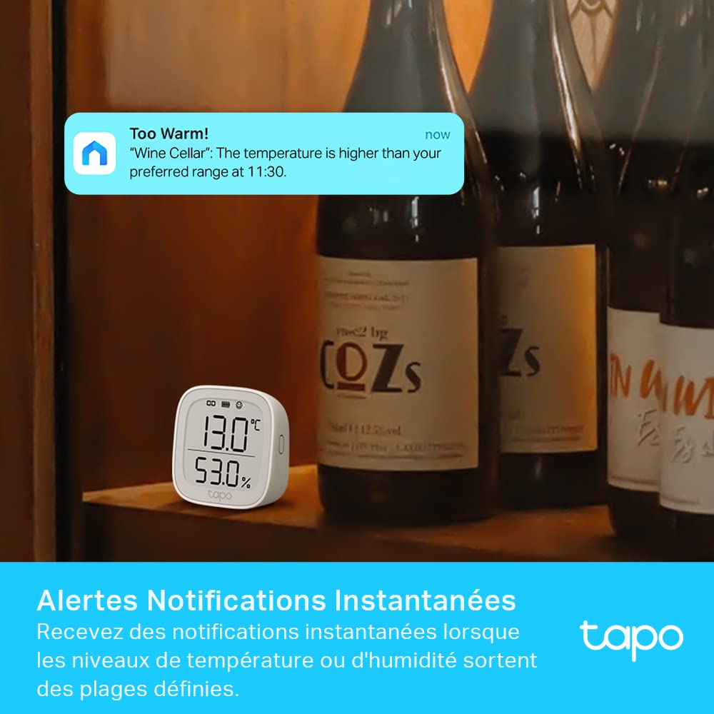 TP-LINK Smart Temperature and Humidity Monitor 868MHz Battery Powered 2xAAA 2.7inch E-ink display