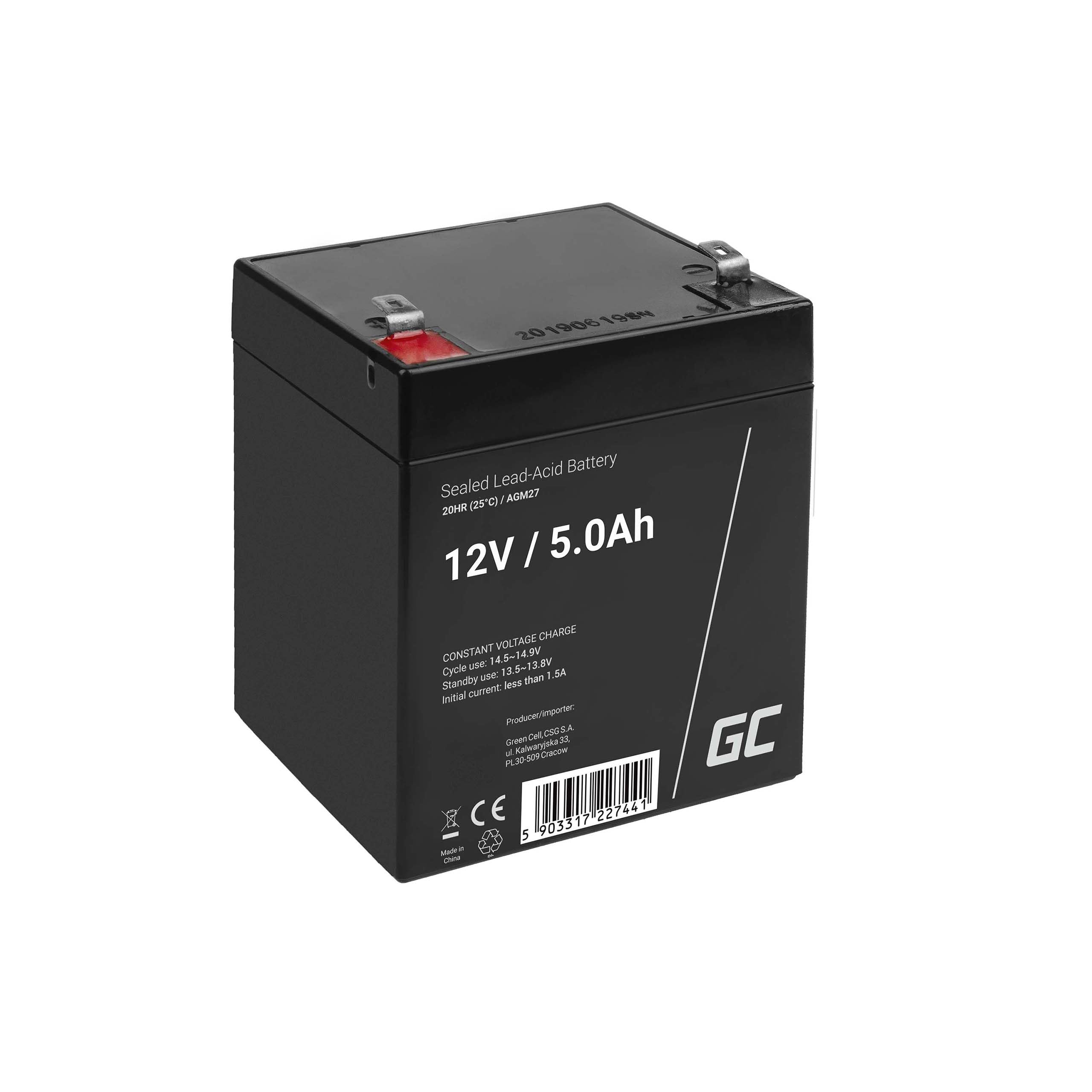 Green Cell AGM27 Batterie de l'onduleur Sealed Lead Acid (VRLA) 12 V 5 Ah