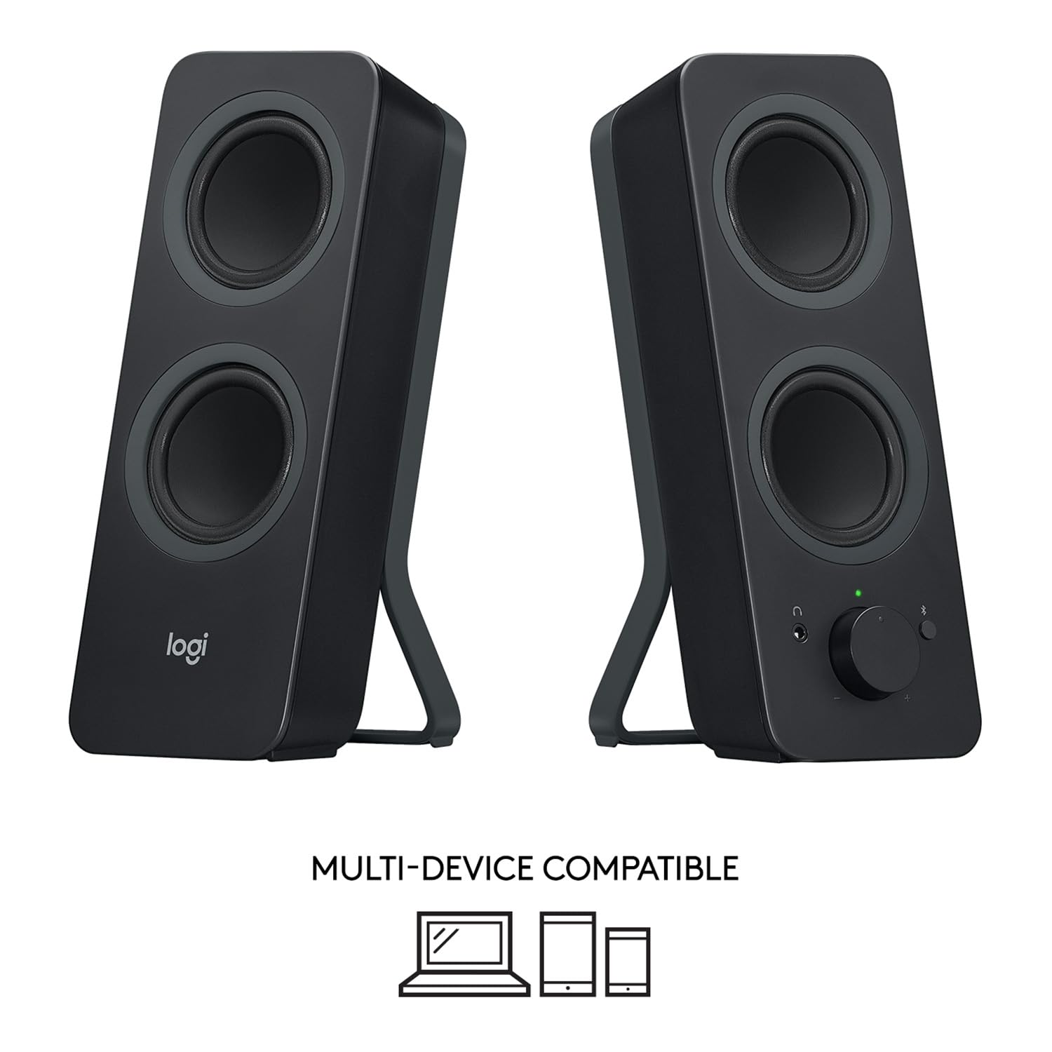 LOGITECH Z207 Speakers for PC 2.0-channel wireless Bluetooth 5 Watt Total black