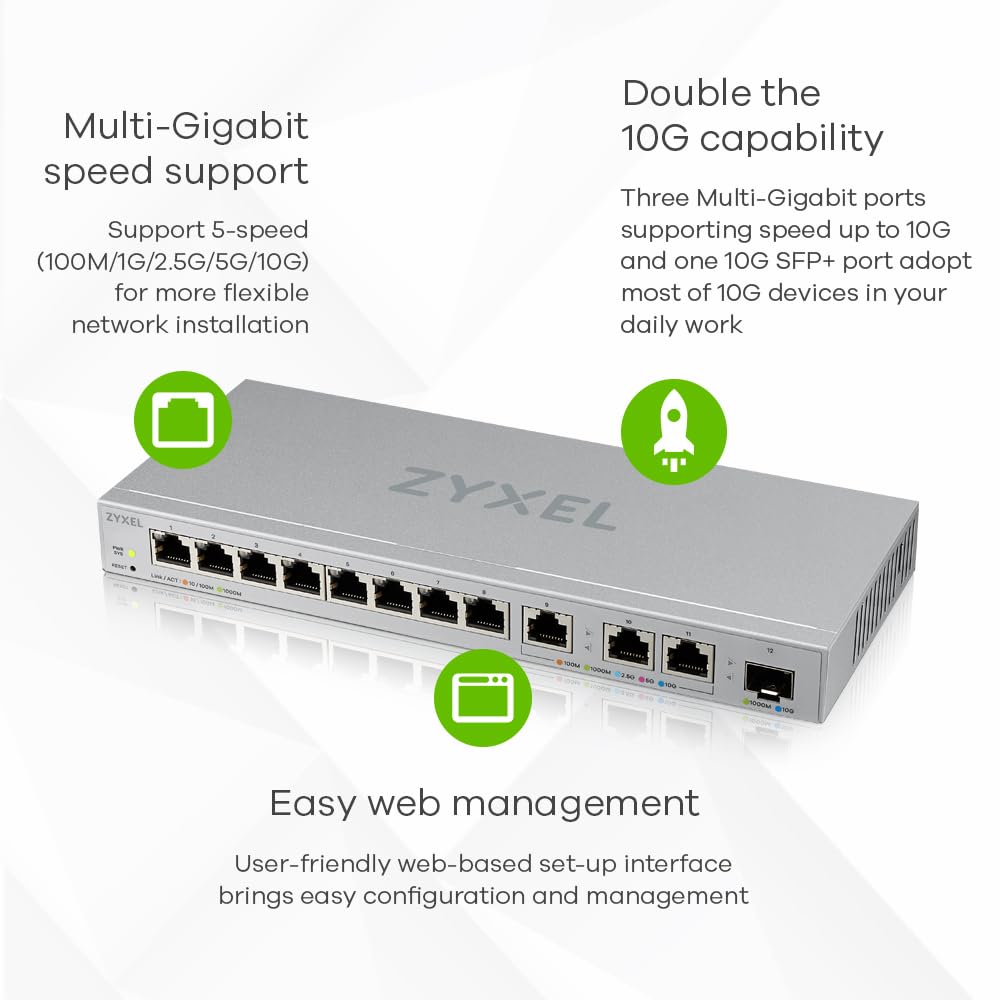 Zyxel XGS1250-12 v2 12-Port Gigabit