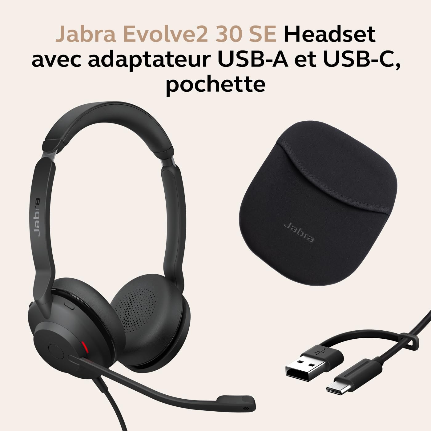 Jabra Evolve2 30 SE USB C/A UC Stereo