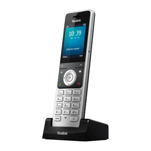 Yealink 1302024 W76P Téléphone mobile IP sans fil gris 20 lignes 1000 contacts