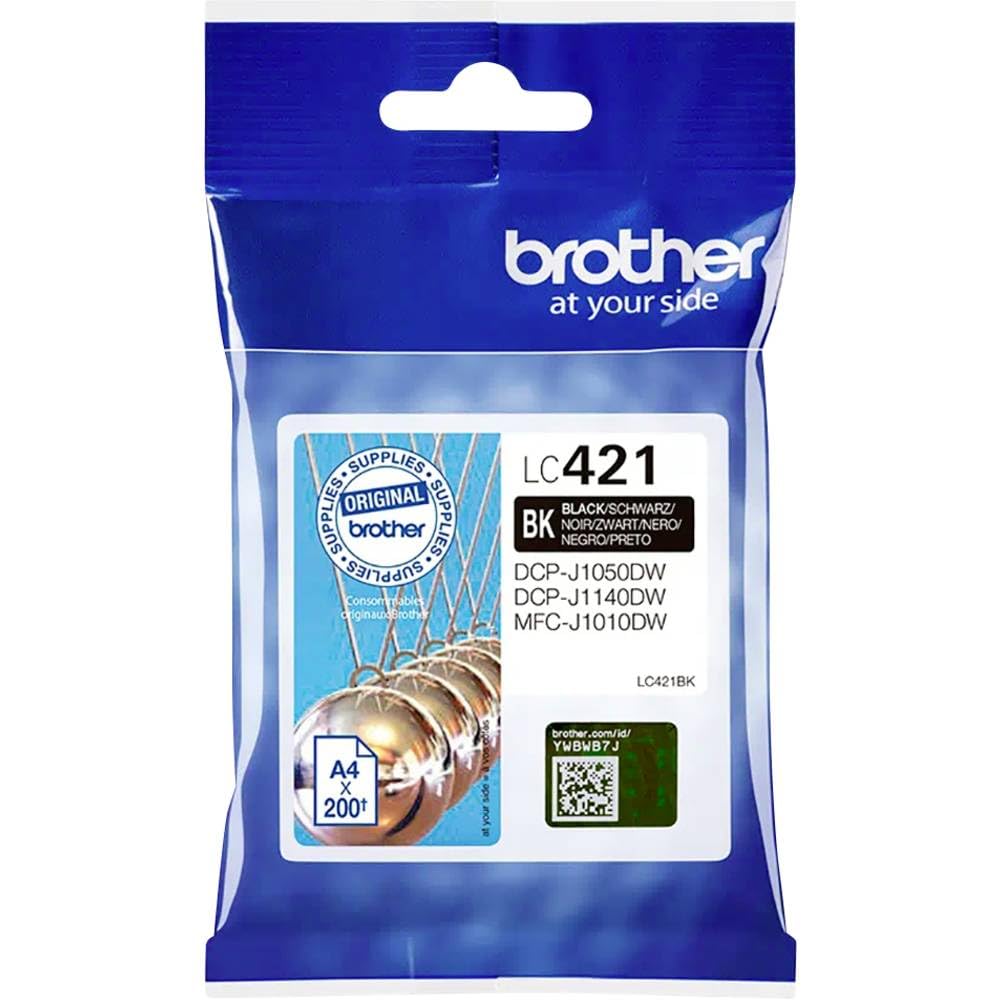 BROTHER 200-page standard capacity Black ink cartridge for DCP-J1050DW MFC-J1010DW and DCP-J1140DW