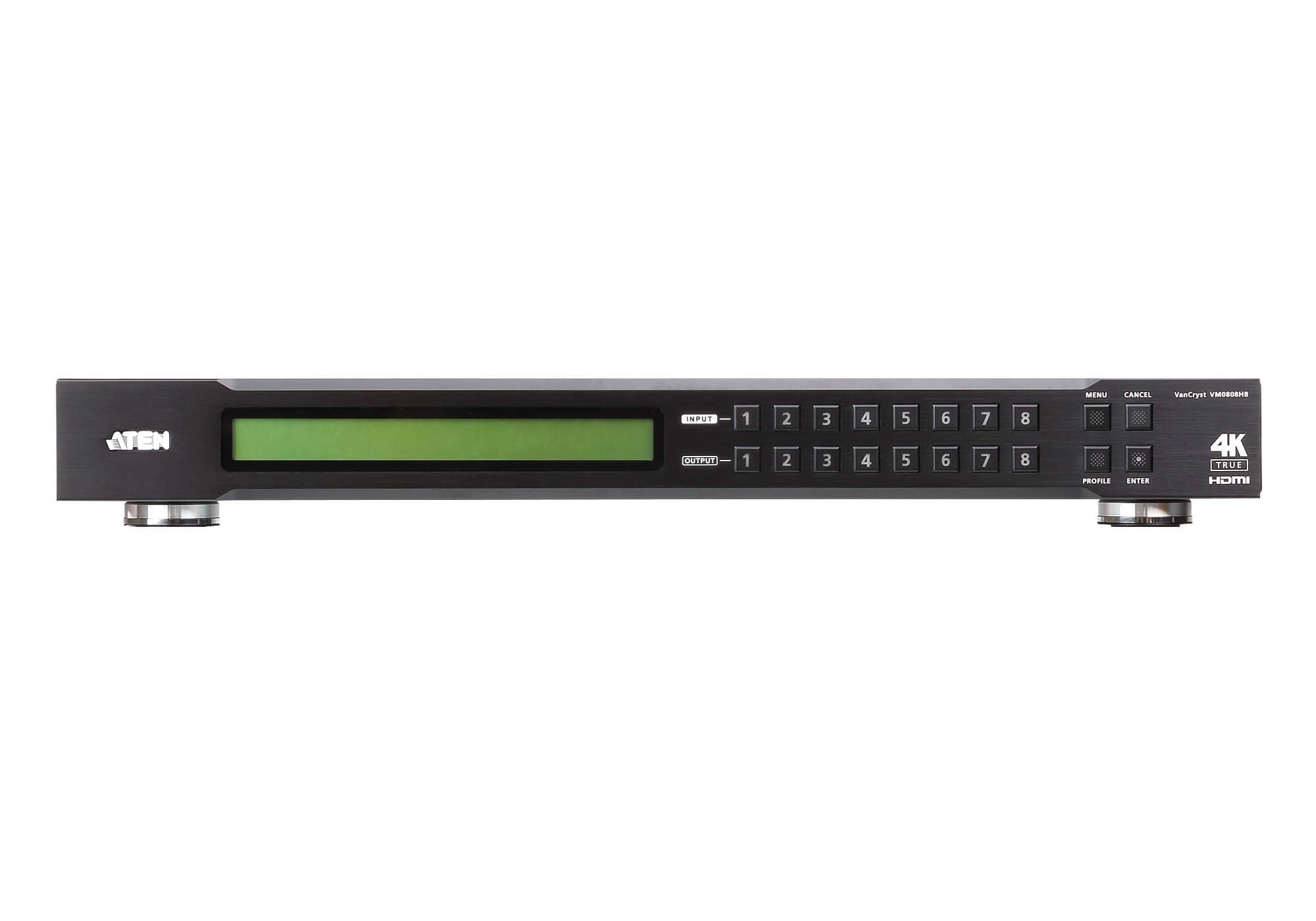 ATEN VM0808HB-AT-G commutateur de matrice Commutateur de matrice AV Écran integré 38,1 W