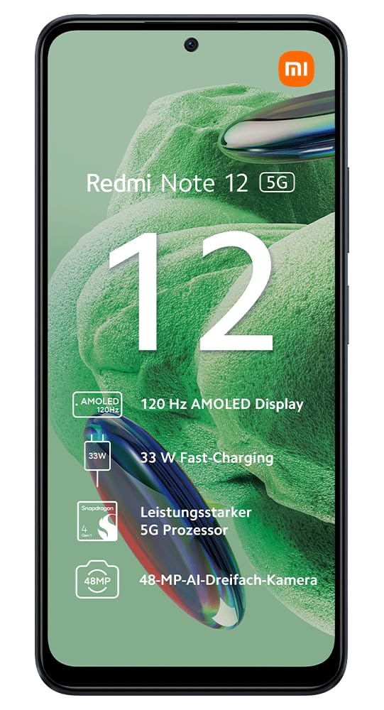 Xiaomi Redmi Note 12 5G (Double Sim - 6.67", 128 Go, 6 Go RAM) Gris