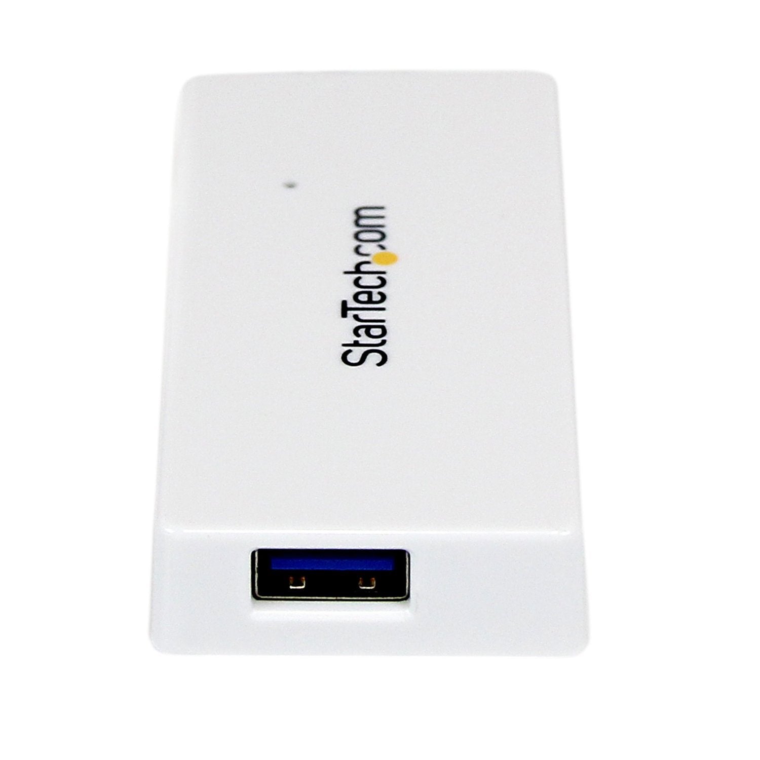 Portable 4 Port Mini USB 3.0 Hub - White