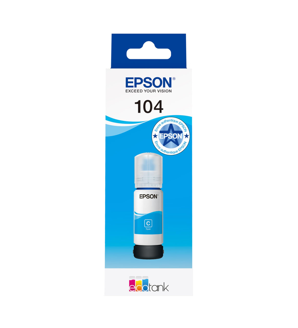 EPSON 4LB 104 EcoTank Cyan ink bottle
