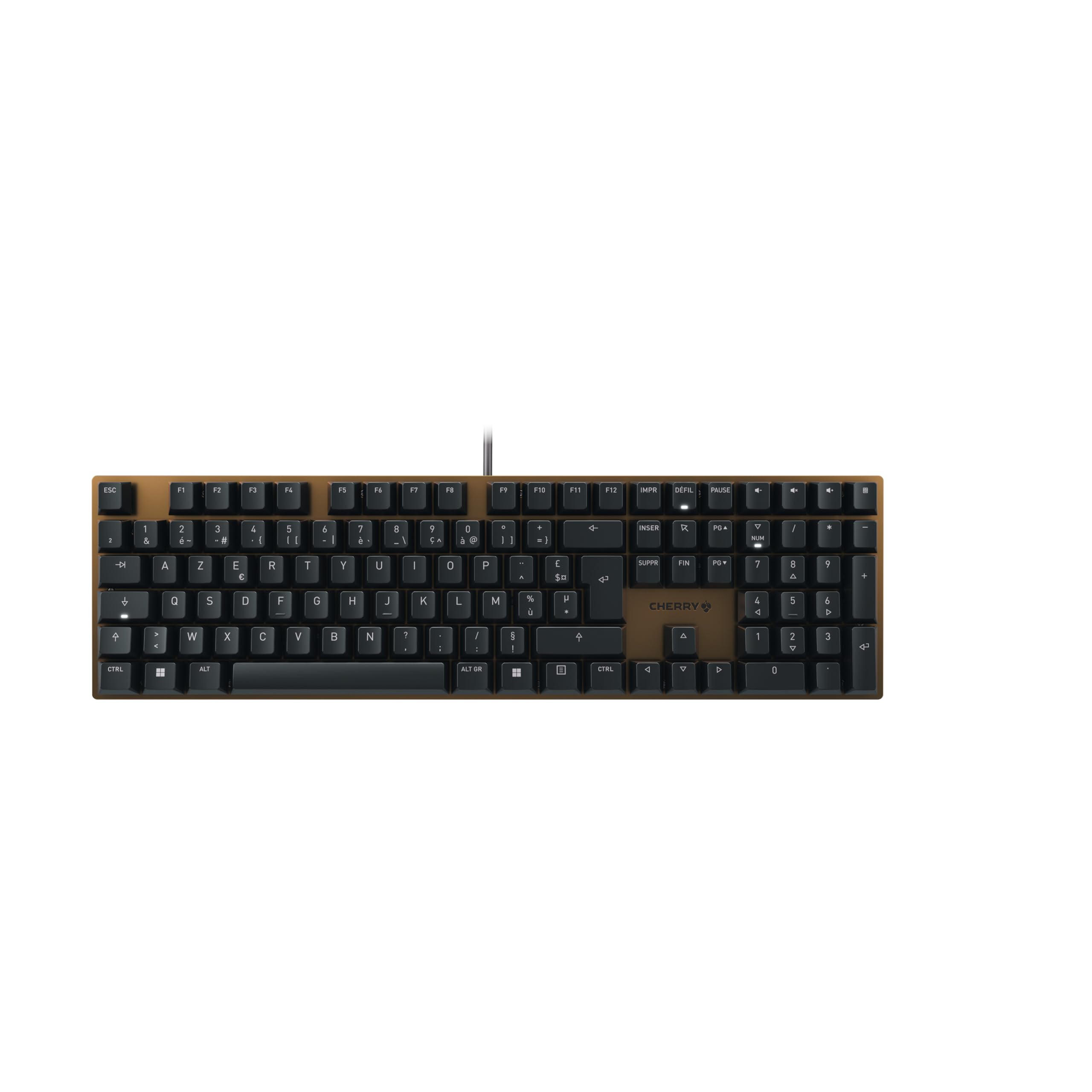 CHERRY Clavier mécanique KC 200 MX USB MX2A Silent Red, noir