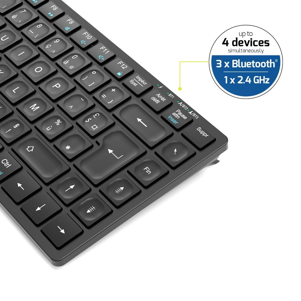 PORT DESIGNS Keyboard Mini Pro Rechargeable Bluetooth (FR)