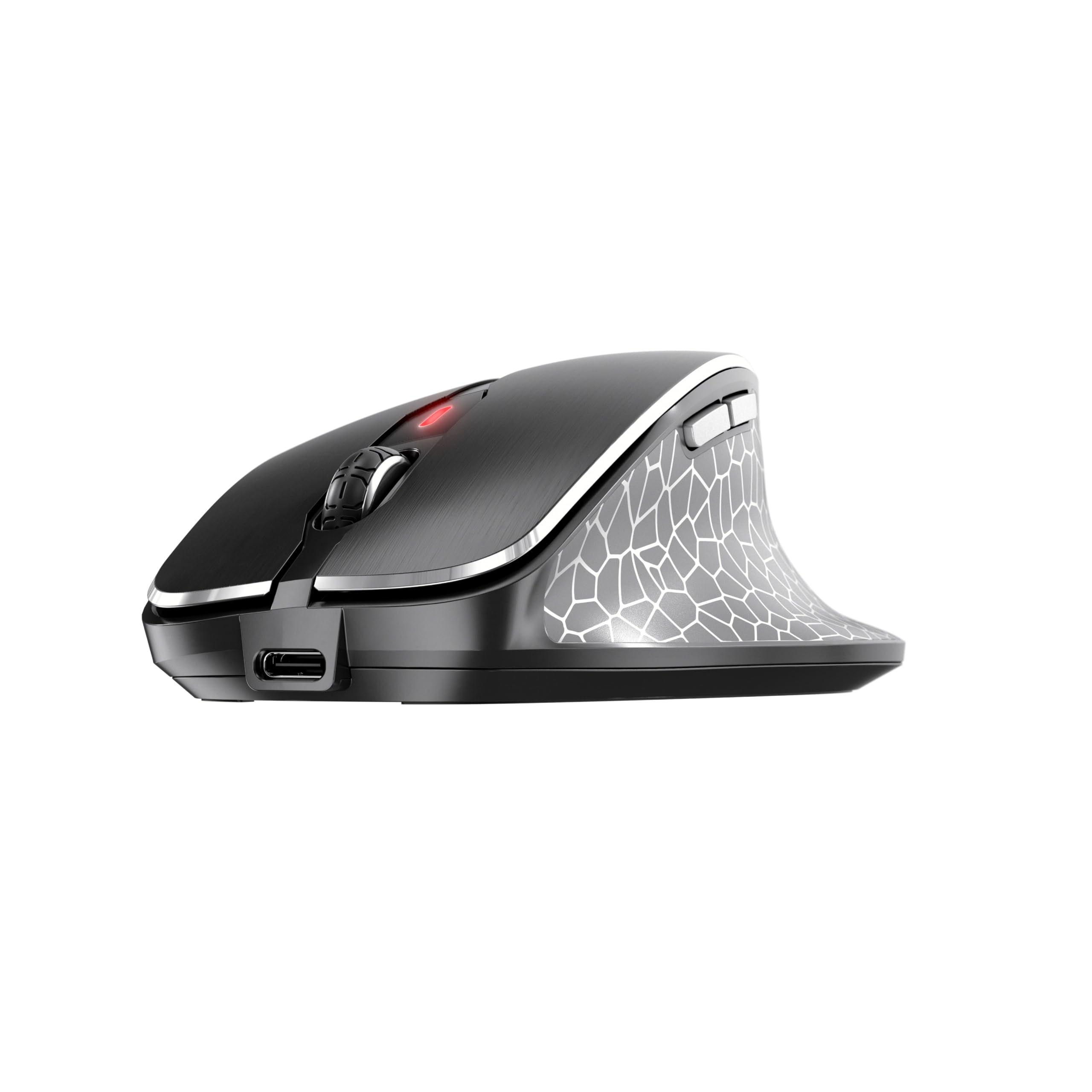 CHERRY Souris MW 8C ERGO sans fil USB & Bluetooth noire/argent rechargeable