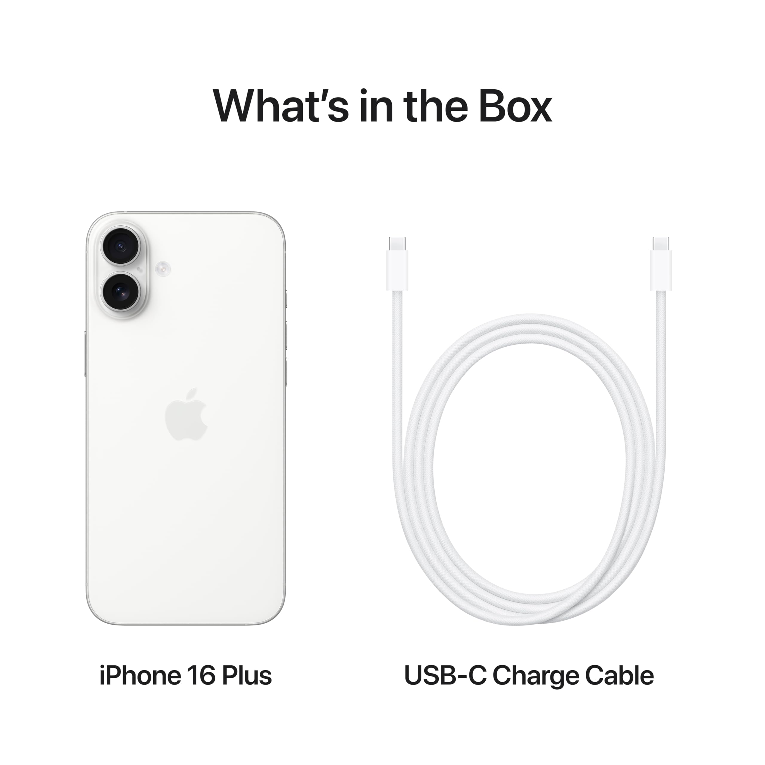iPhone 16 Plus (6.7'' - 128 Go, 8 Go RAM - No EU, Garantie 1 an) Blanc