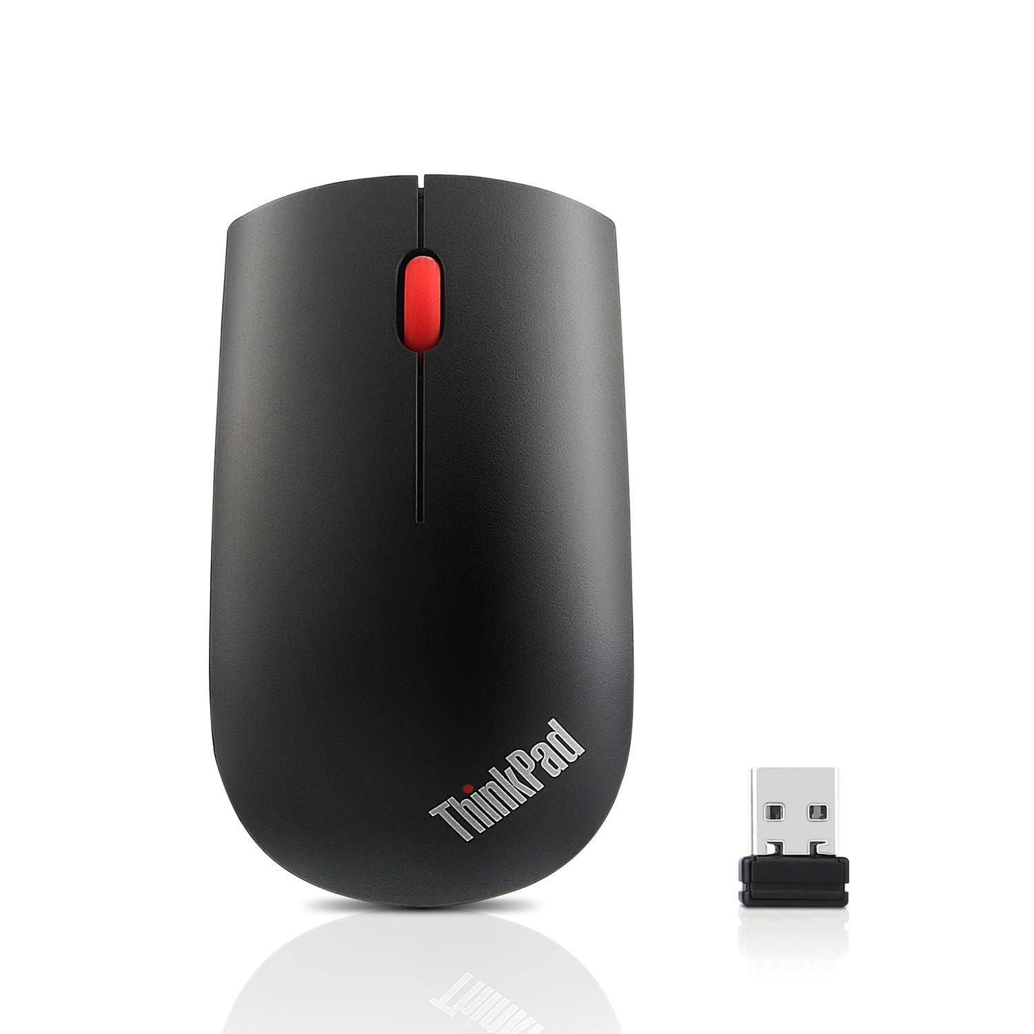 Lenovo ThinkPad Essential Wireless Mouse - Souris - laser - 3 boutons - sans fil - 2.4 GHz - récepteur sans fil USB - ThinkRed