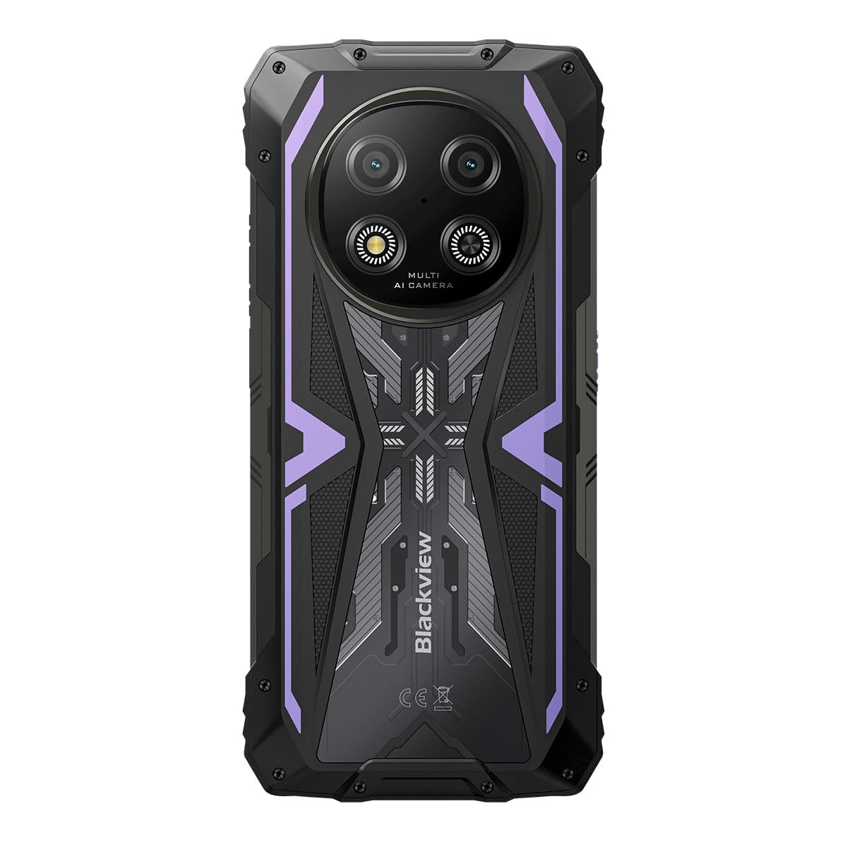 Blackview Rock 2 (NFC - 6.67'' - 256 Go, 8 Go RAM - 15000mAh) Violet