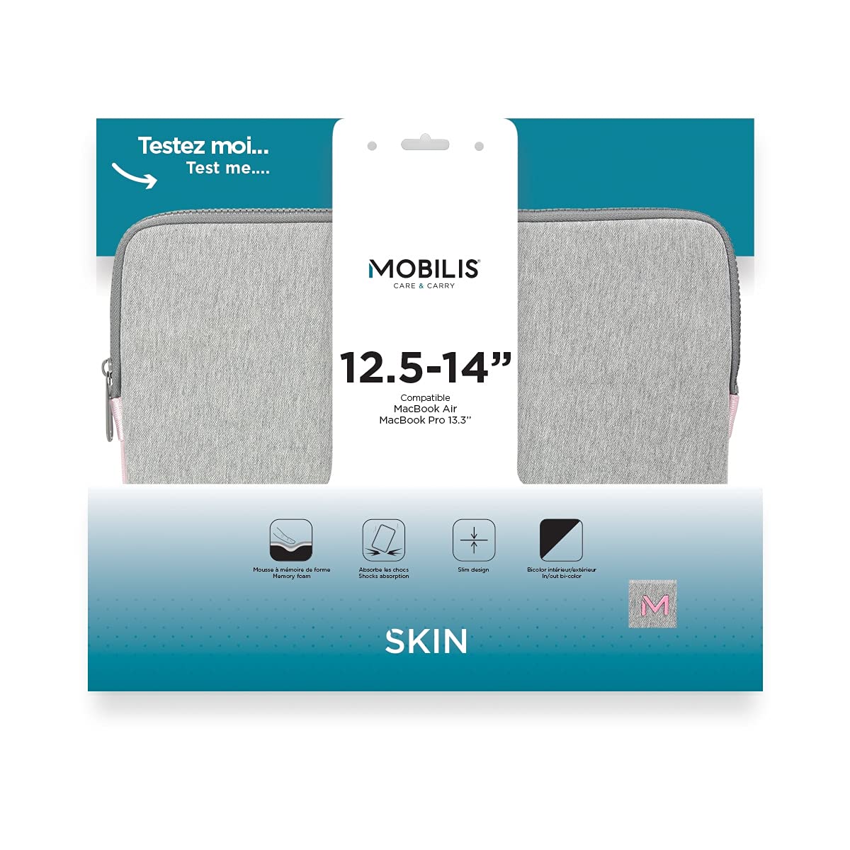 Skin Memory Foam 12.5-14'' Grey Pink