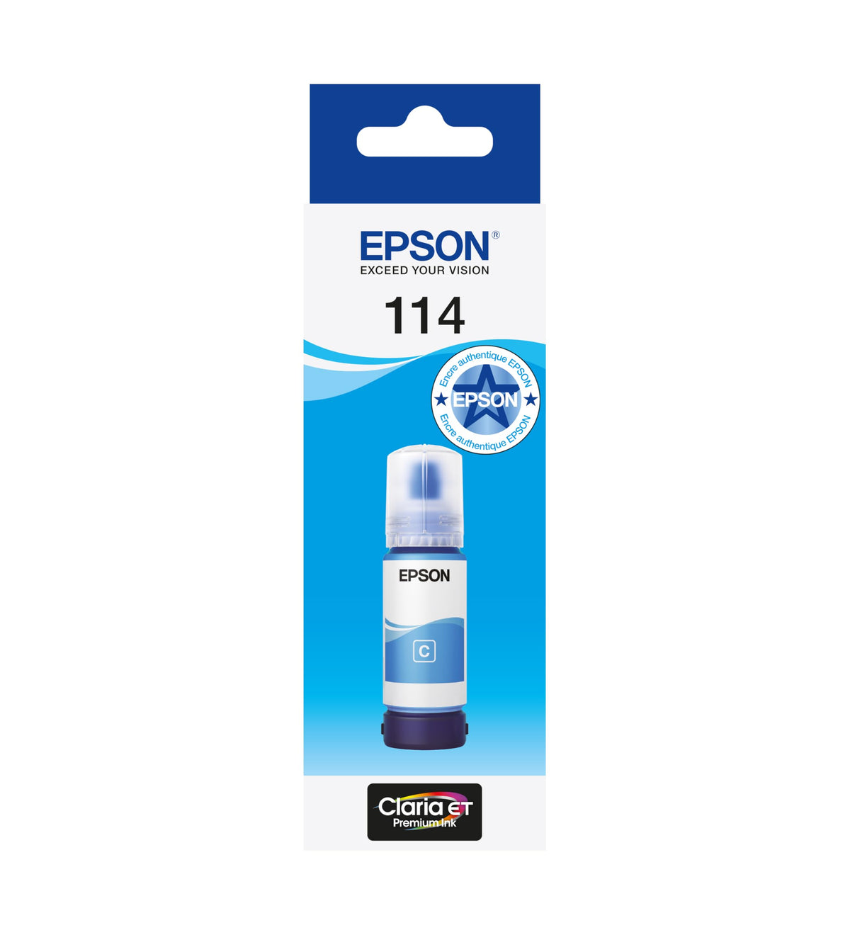 EPSON 1LB 114 EcoTank Cyan ink bottle