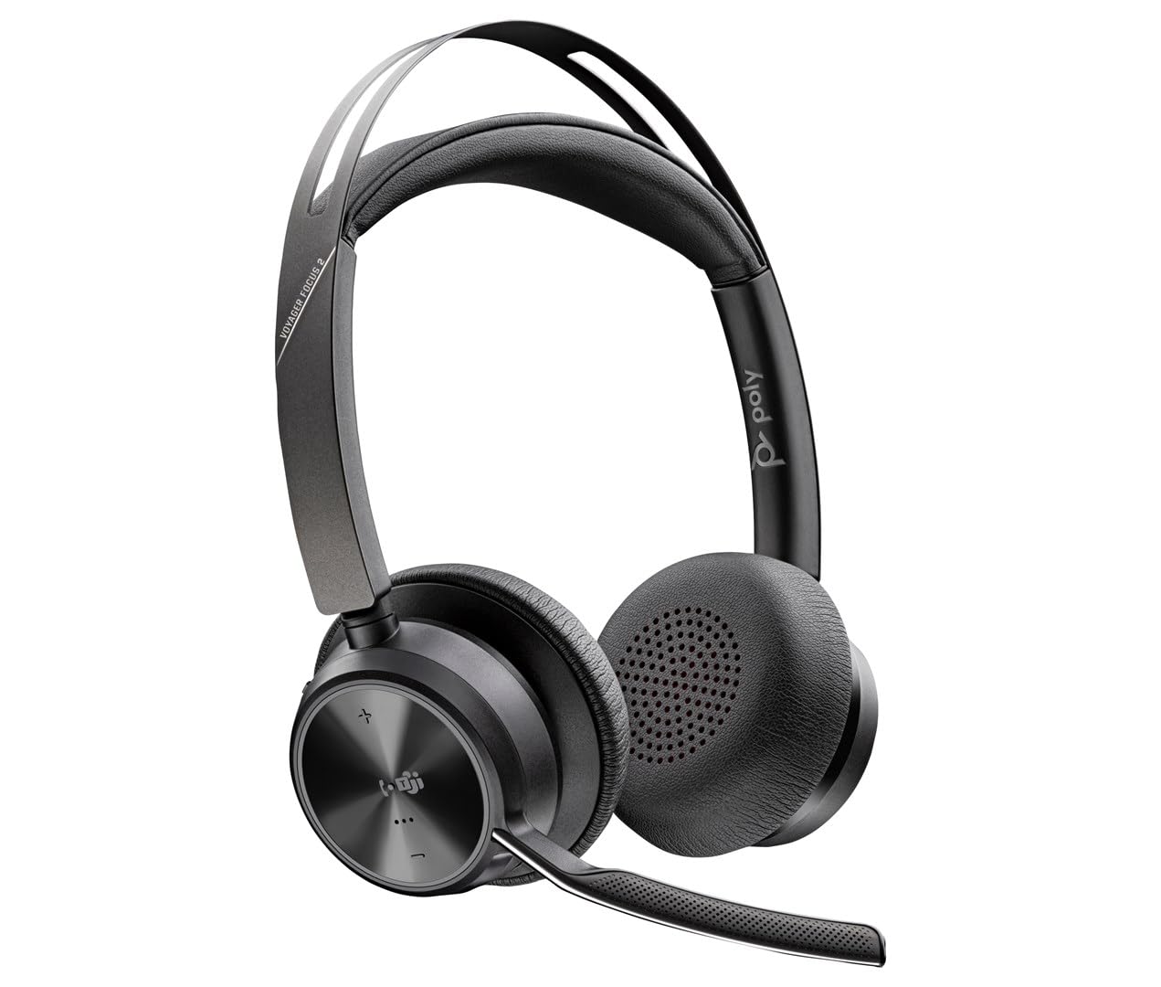 HP Poly Voyager Focus 2 Microsoft Teams Certified USB-C Bluetooth Headset +USB-C/A Adapter
