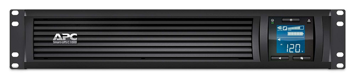 APC Smart-UPS C UPS rack-mountable AC 230V 600Watt 1000VA USB serial output connectors 4 2U Black with APC SmartConnect
