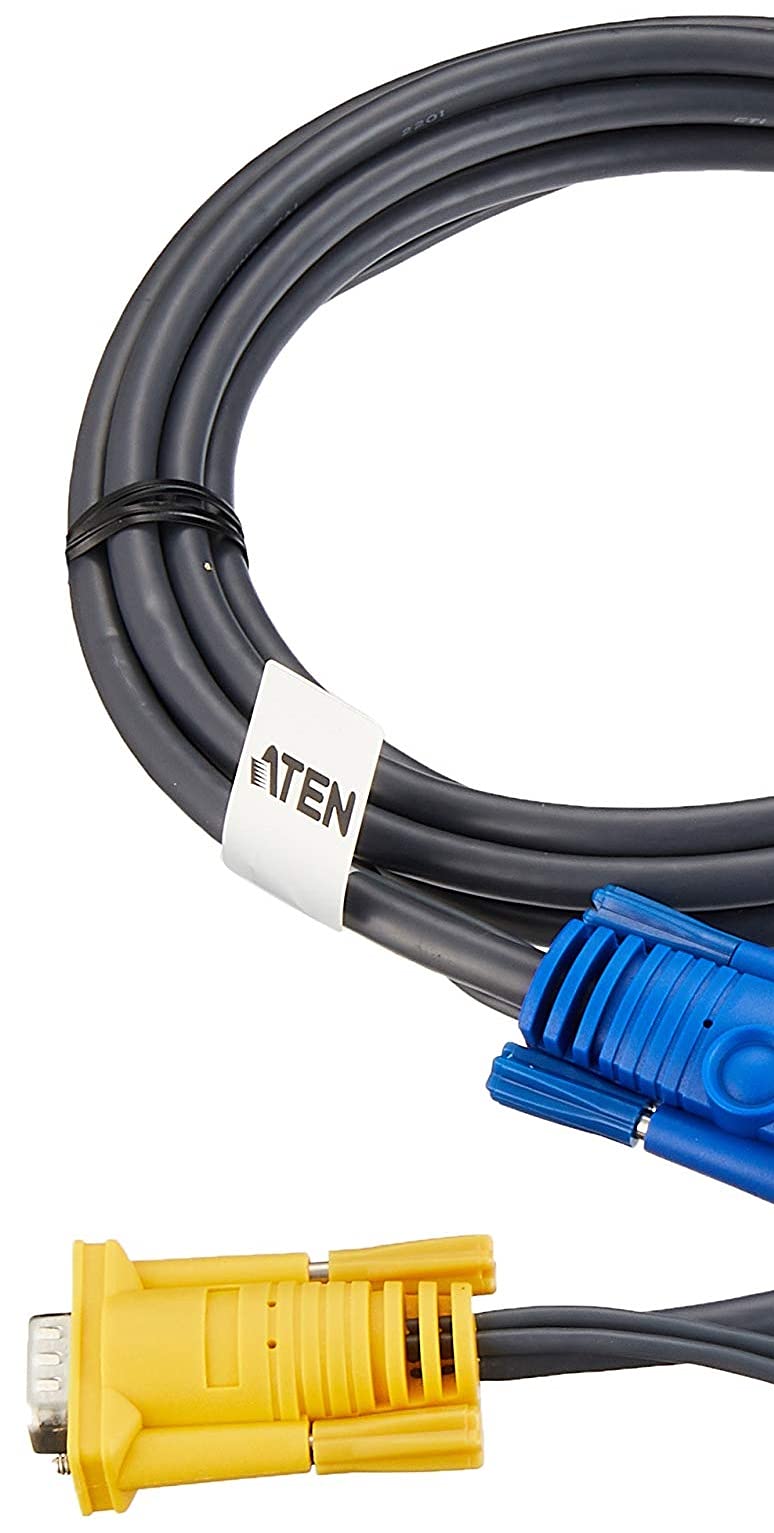 ATEN Câble KVM USB 3m avec SPHD 3 en 1 et audio - 3 m - VGA - Noir - HD-15 - USB A - 2 x 3.5mm - HDB-15 - 2 x 3.5mm - Mâle