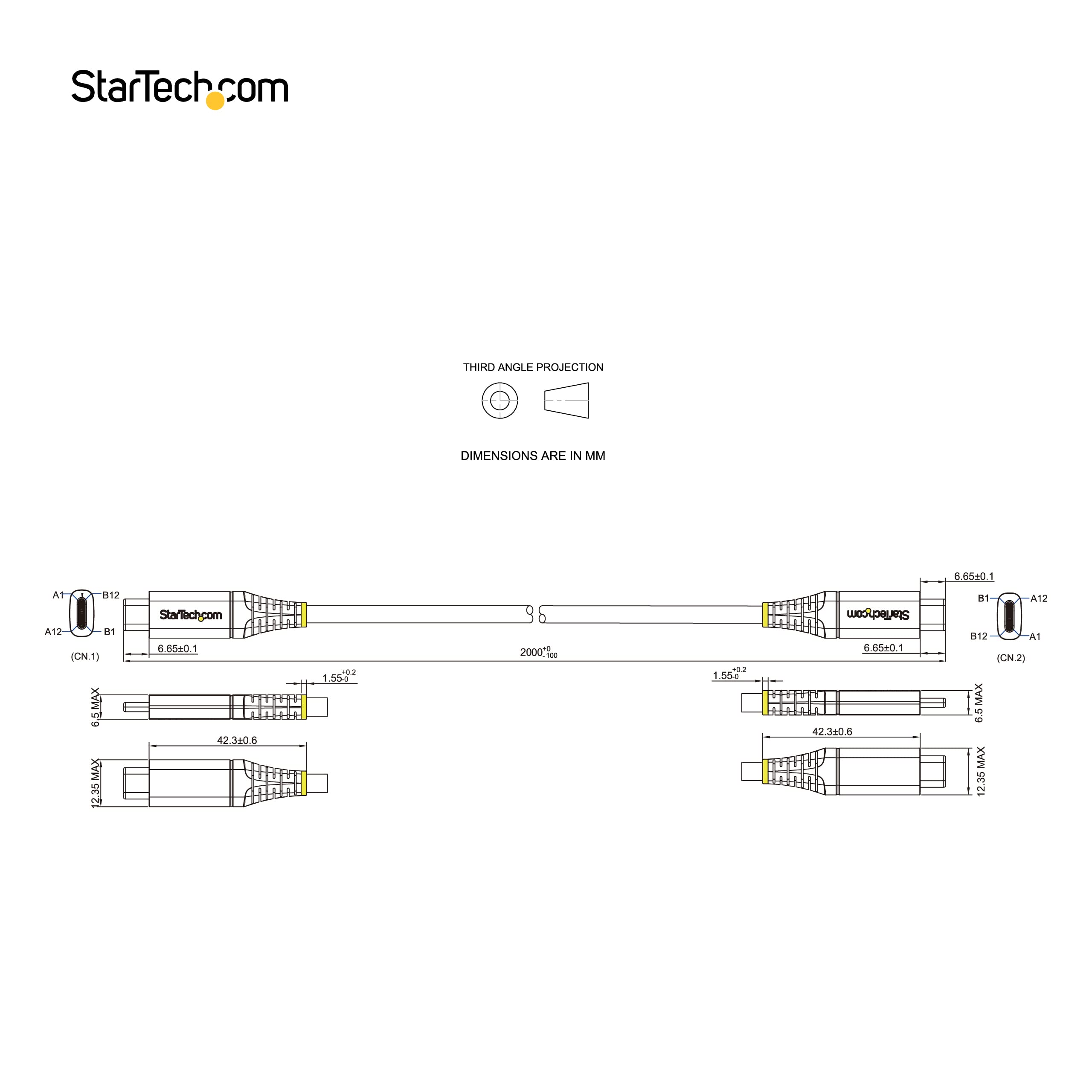 Cavo USB-C da 2m - USB-C 100W 5A PD