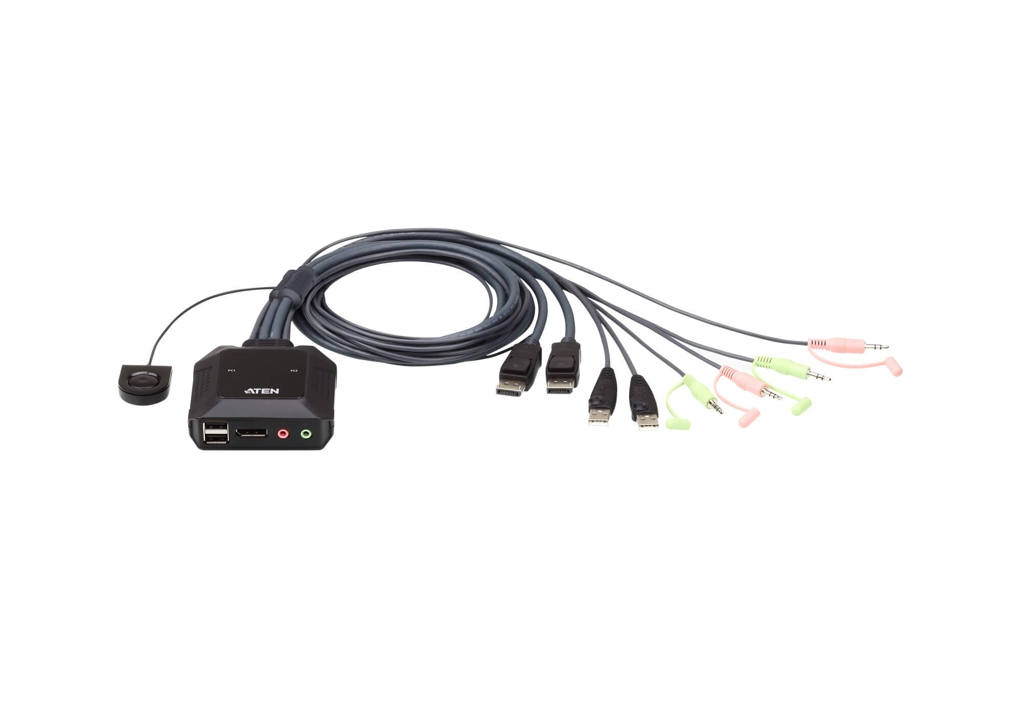 Aten CS22DP switch kvm DisplayPort / USB avec telecommande