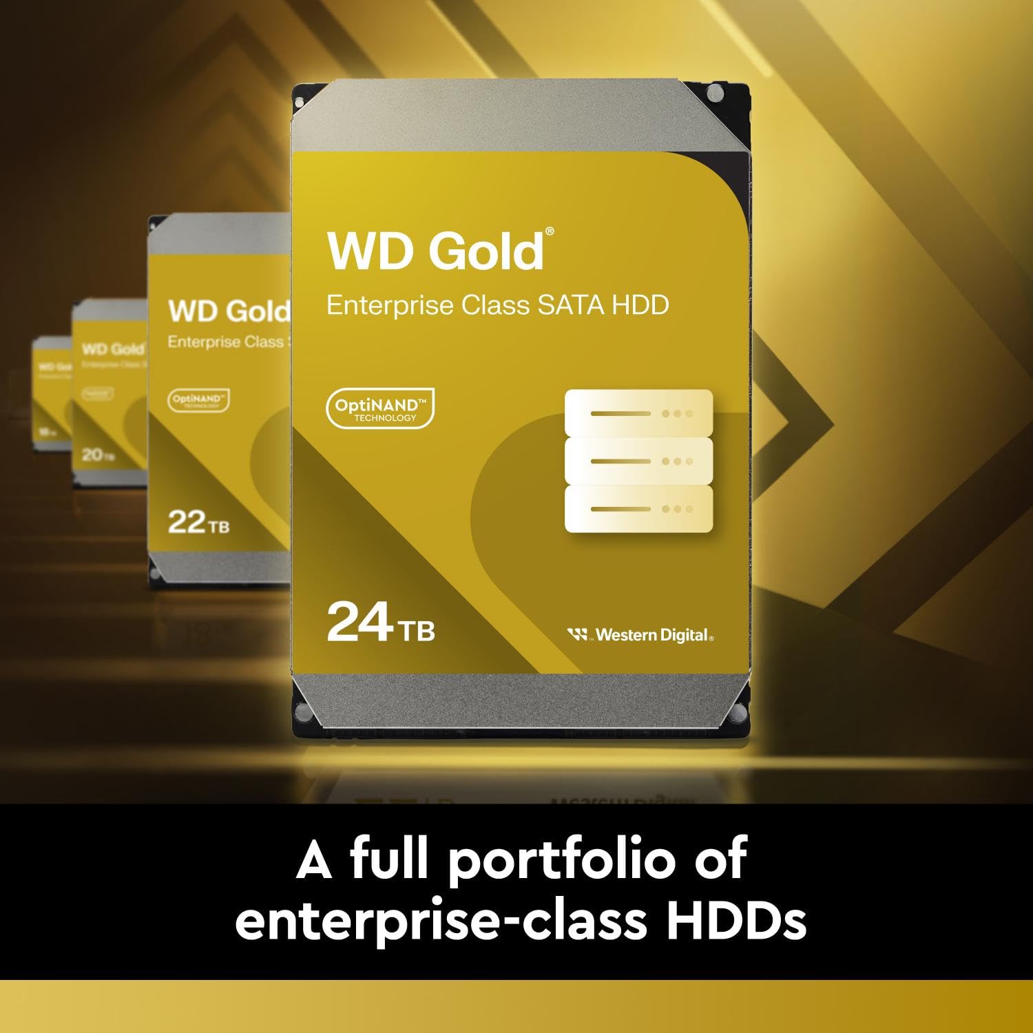 WD Gold 16To HDD 7200rpm 6Gb/s sATA 512Mo cache 3.5p intern RoHS compliant Enterprise Bulk